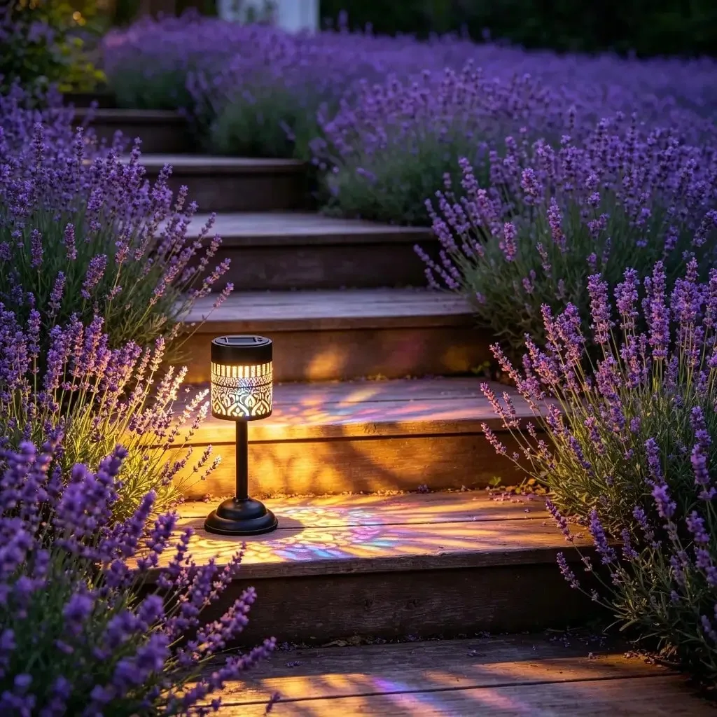Portable Solar Garden Light LED Projection Lamp Hollow Out Pattern Outdoor Patio Yard Table Decor Halloween Christmas Lighting