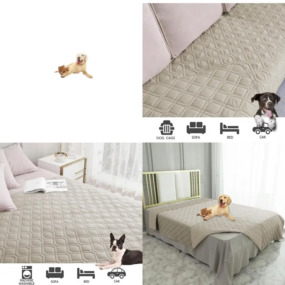 غطاء سرير كلب مقاوم للماء قابل للعكس لحماية الأثاث والأريكة والأريكة