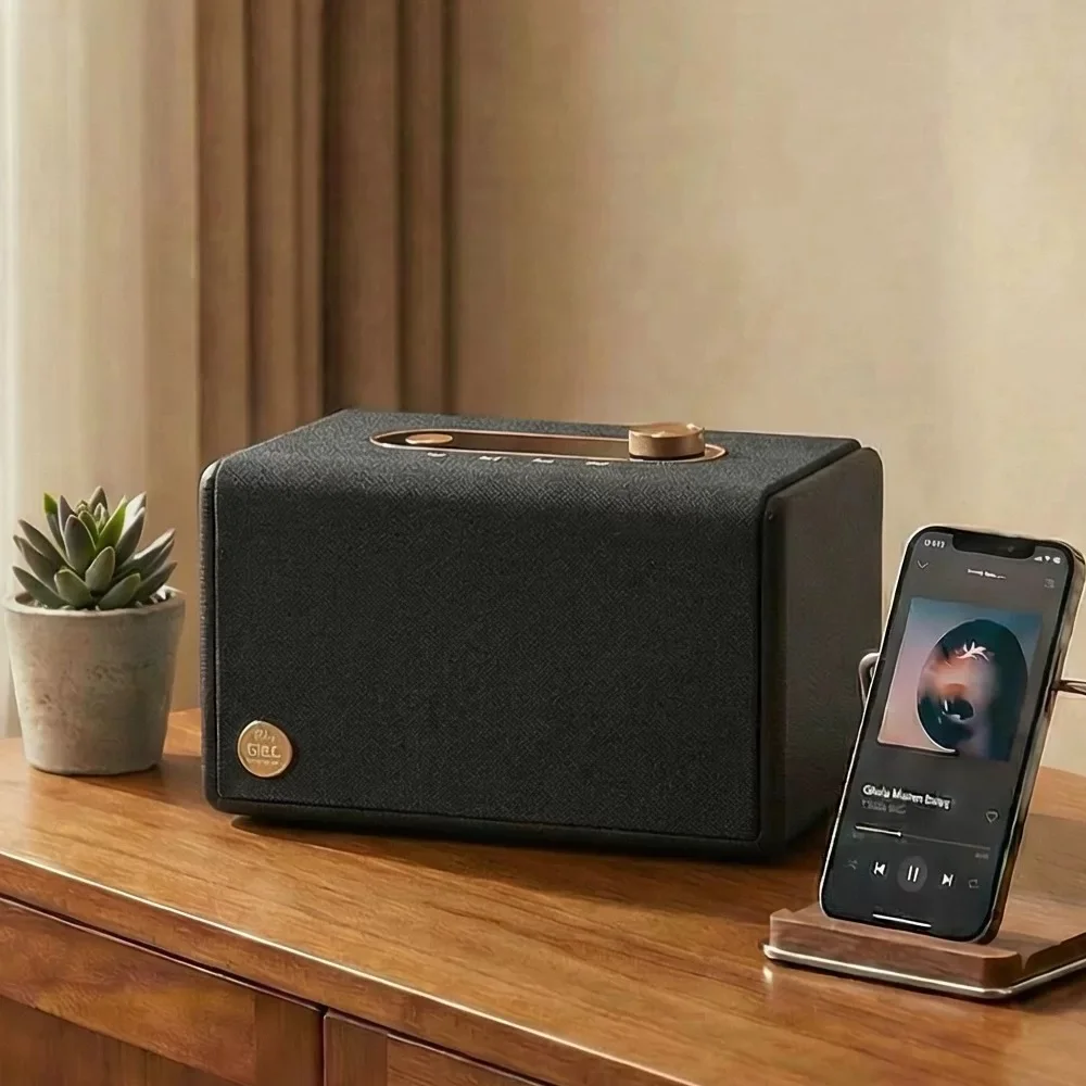 GIEC Q25 Wireless Speaker WiFi Lossless Direct Transmission Sound Quality Directly To The Ear Home Speaker Five Sound Modes Gift