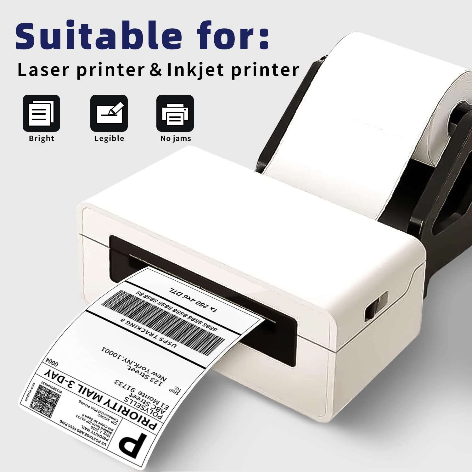 4x6 Inch Thermal Shipping Labels Roll Labels Compatible with Thermal Printer Self-Adhesive Waterproof Oil-Proof Labels Paper New