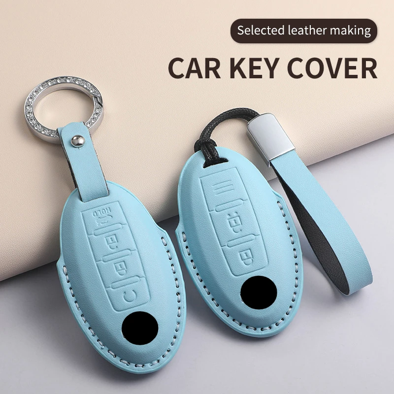 

Car Key Case Cover Shell For Nissan Qashqai X-Trail T31 T32 Juke J10 J11 QX60 Tiida Car Keychain