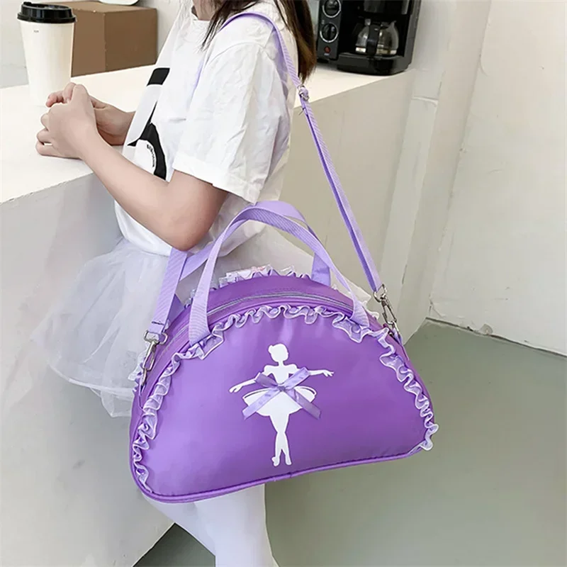 Ballet Dance Bags Lace Handbag Waterproof Princess Bag Women Girls Lovely Ballet Dance Girls Dance Backpack Ballet Bag Handbag