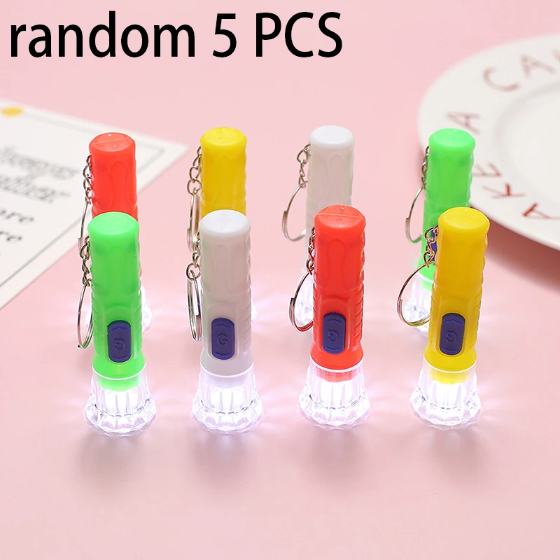 5Pcs LED Torch Birthday Gifts Wedding Guests Souvenir Pinata Filler Boys Girls School Prize Gift Pack Mini Kids Party Favors