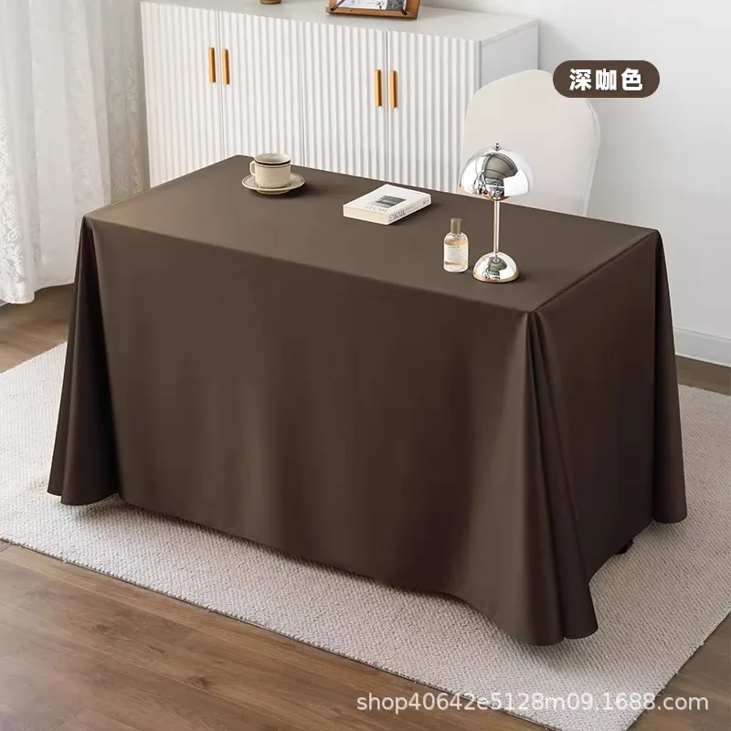 

F154 Conference room tablecloth rectangular hotel dining table tablecloth office check-in table stall promotion