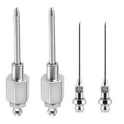 Professional Grease Injector Needle with 4 Steel Dispensers Suitable for Machinery Maintenance Mechanic & Automotive Use