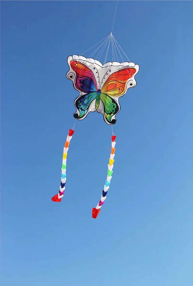 Cometas de mariposa voladora, cometas profesionales de nailon, carrete de ala delta para volar, envío gratis