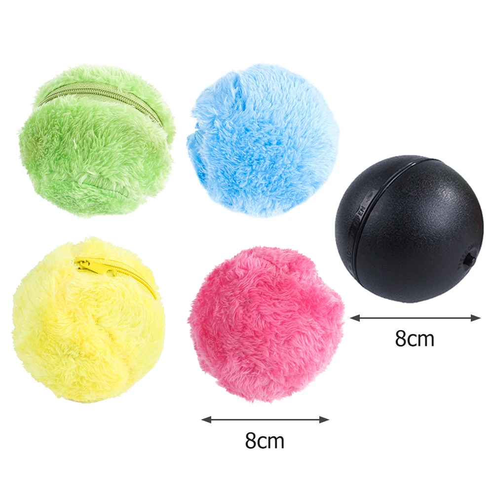 Jouet de boule magique automatique pour chiens et chats, jouet en peluche à mâcher électrique interactif et amusant pour le divertissement des animaux de compagnie