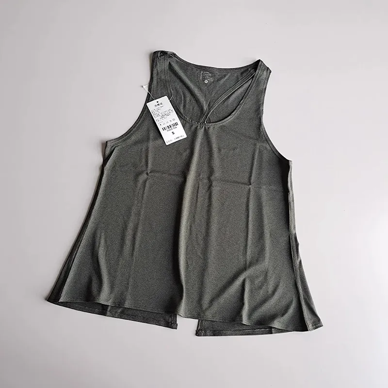 Ärmellose Sportshirts für Damen, Yoga-Oberteile, Fitness-Tops, lockere Sportshirts, Damen-T-Shirts für das Training, Tanktops. – Detail 13