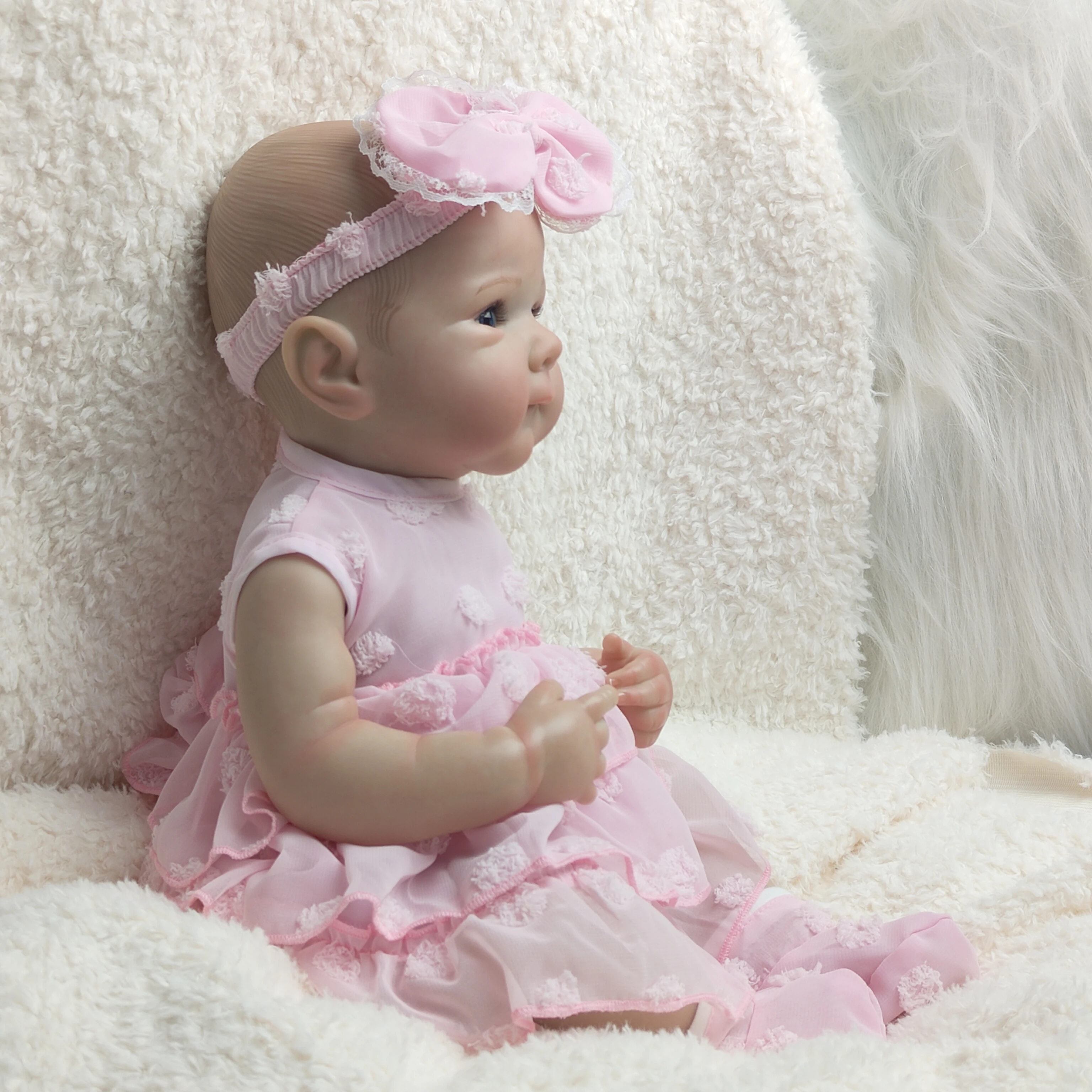 Muñeca Reborn Realista – Muñeca Bebé Realista Bañable de 50 cm