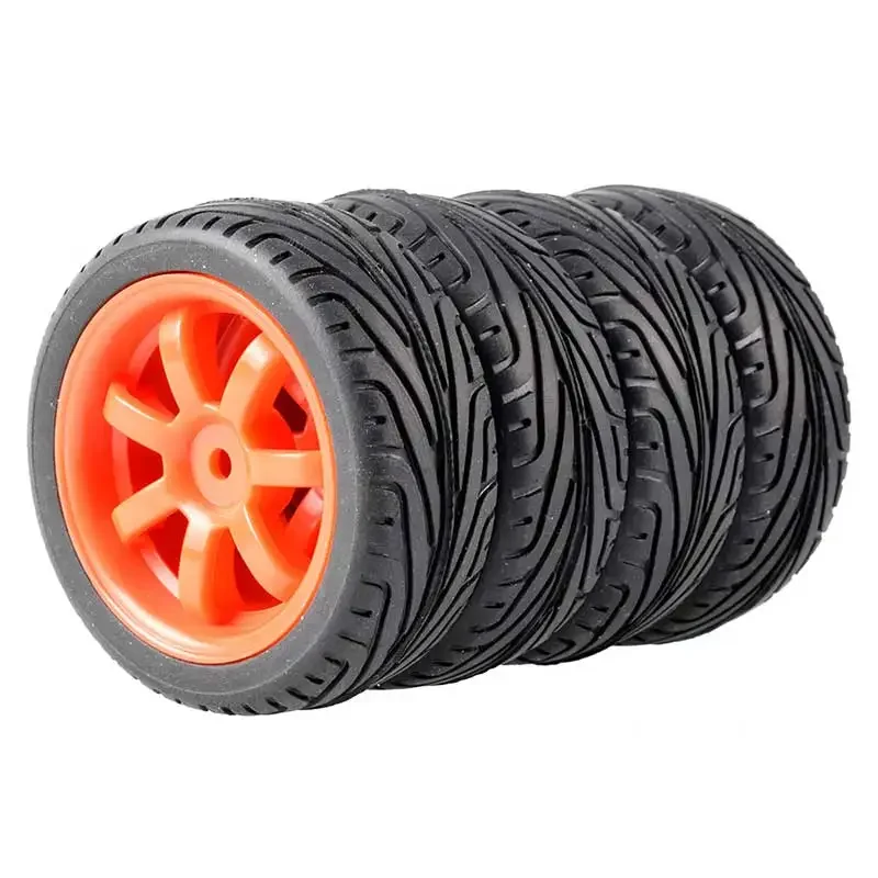 Rc 9005-8010 pneus e rodas para carro, 4 unidades, para hsp hpi 1/10 1:10 carro de velocidade no estrada