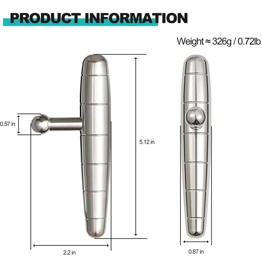 Tactical EDC Stick Stainless Steel T-Bar Pointed Gym Rod Detachable Massage Bar Vehicle Window Breaker Safety Hammer