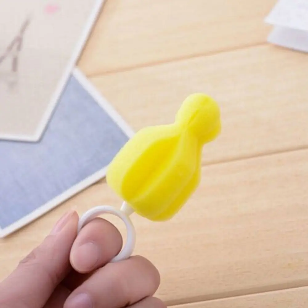 Milk Container Feeding Bottle Kit 360 Degree Rotating No Dead Angle Sponge Brush Cleaning Brush Pacifier Brush Teat Cleaner