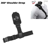 360° Shoulder Strap Mount Chest Harness Adapter For GoPro Hero 13 12 11 10 9 8 7 6 5 4 3+ 3 Black Edition Xiaomi Yi
