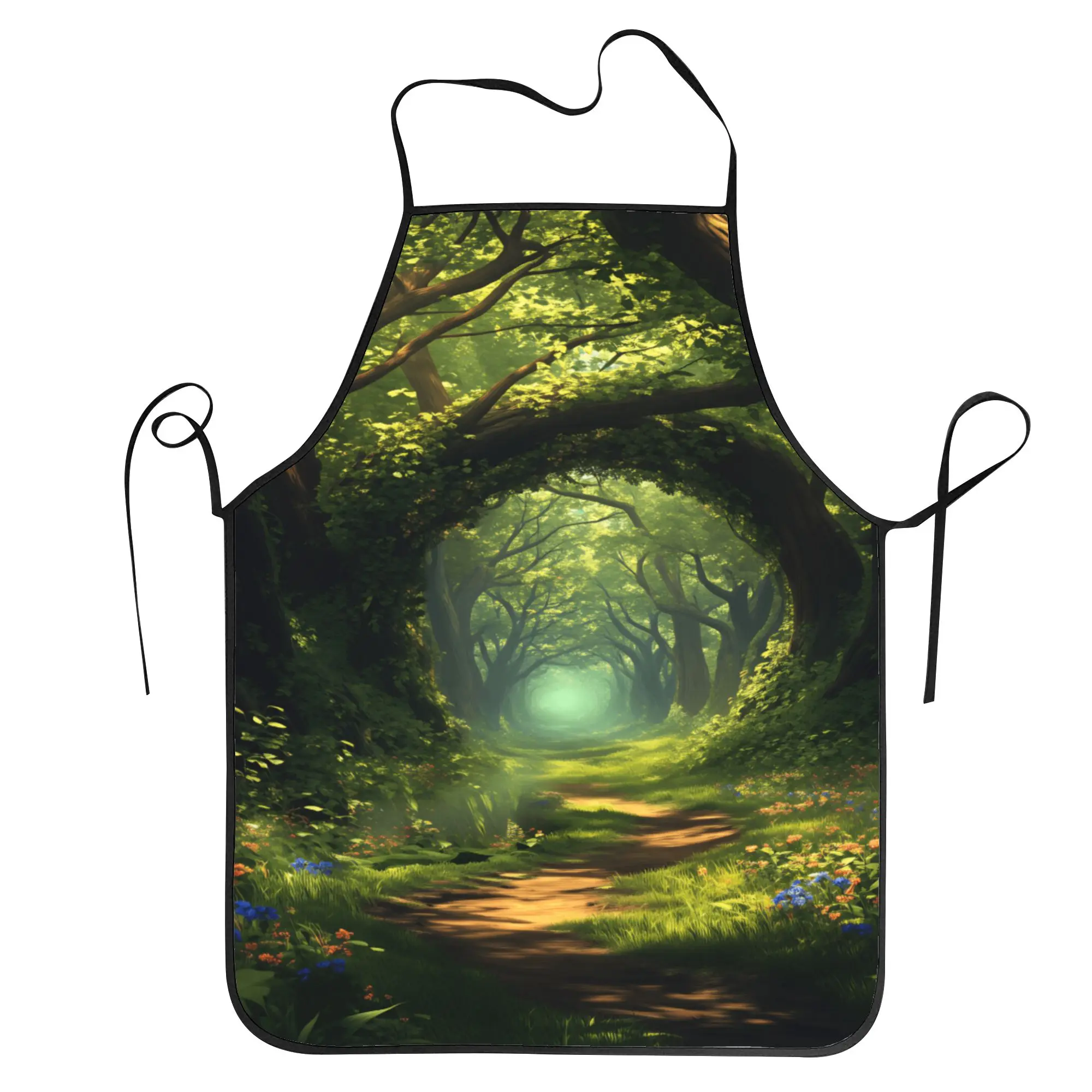 

Фартук Forest Trail для уборки, парикмахерских, кухонных нужд, милые фартуки без карманов для дома