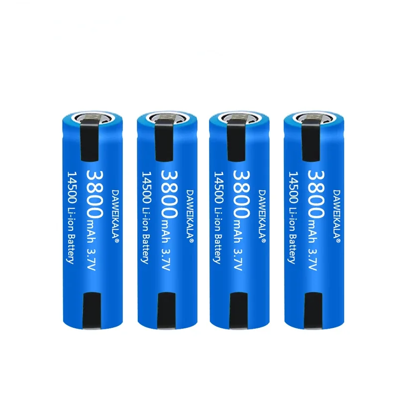 New 100% Original High Capacity 14500 Battery AA 3800mAh VR2 14500 Batteries Li-ion 3.7v Rechargeable Battery with Welding