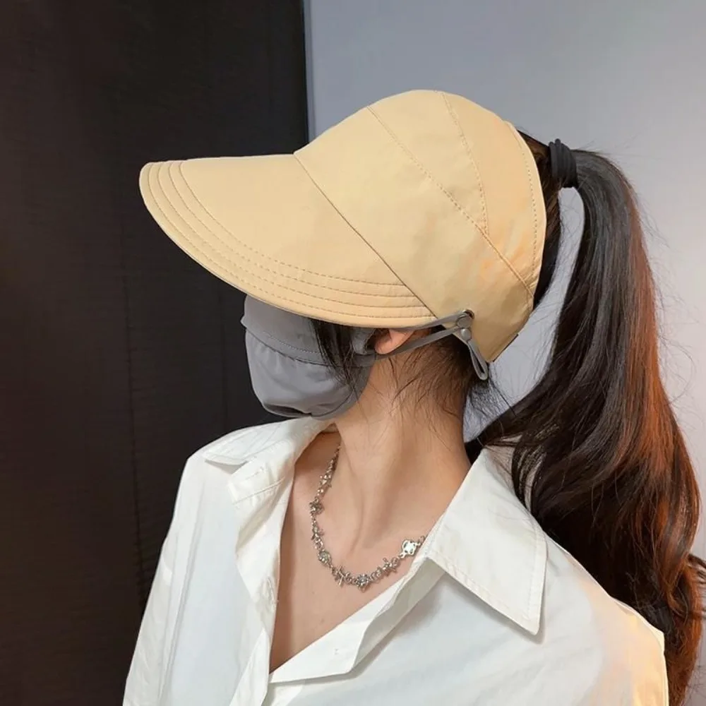 Adjustable Cap Baseball Cap Sun Protection Sun Visor Hats Duck Tongue Cap Empty Top Hat Breathable Sun Hat