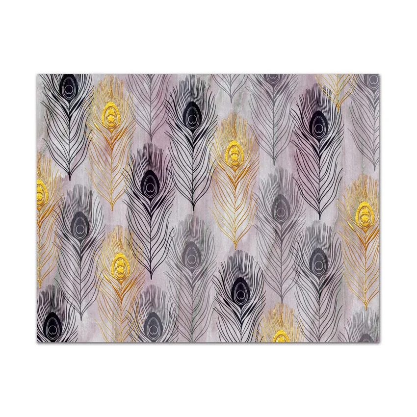 ورق حائط مخصص قابل للتقشير واللصق لتزيين غرفة المعيشة، أوراق اتصال لديكور المنزل، أثاث ريش، تجديد الأريكة، جدارية للتلفزيون #1