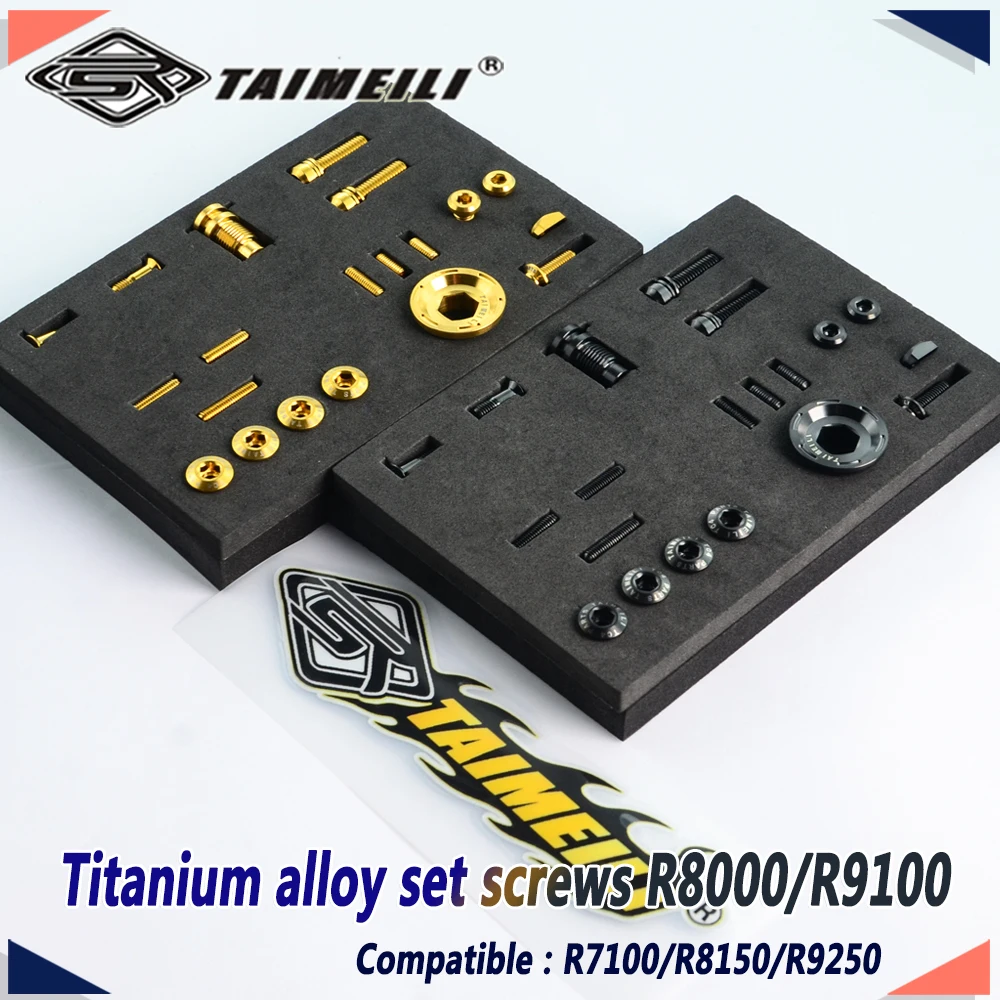 TAIMEILI Titanium Alloy Screw Bicycle Transmission R8000/9100/8150/9250/R7100 Kit Upgrade Set Screws