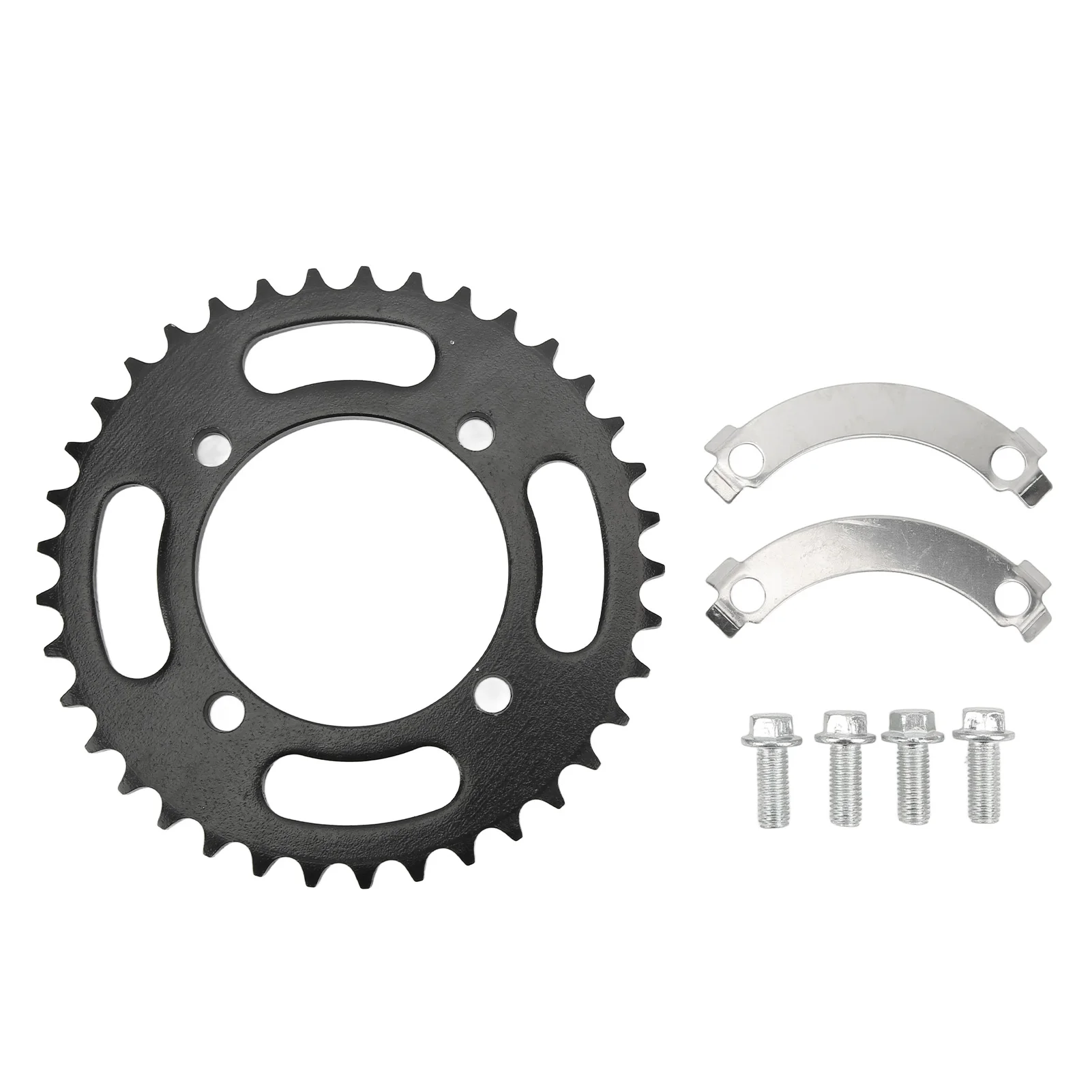 Roda dentada traseira 420 76mm 37 dentes de aço de alto carbono para 50 a 190cc Pit Dirt Bike Roda dentada traseira de aço
