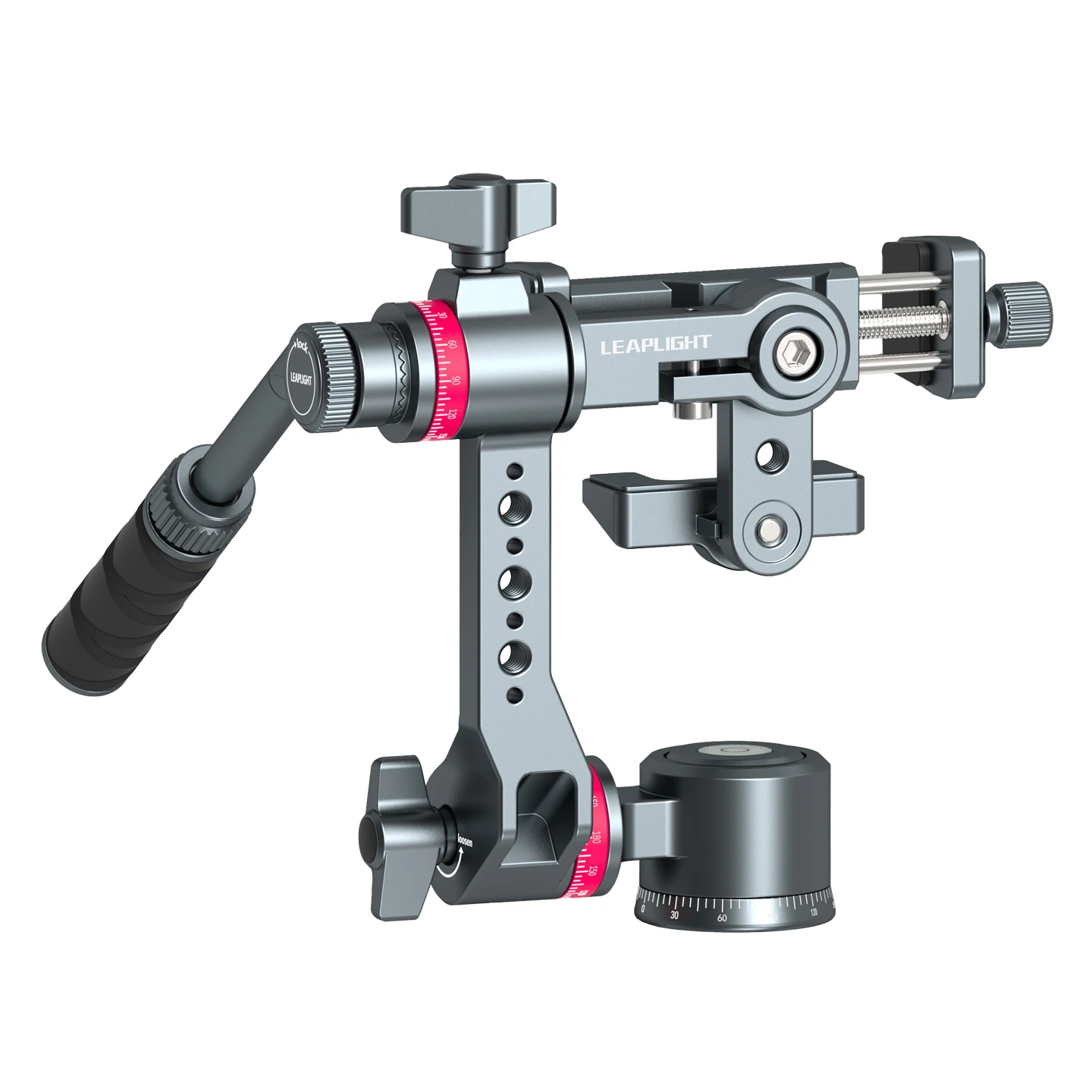 Leaplight LYR3 3 محاور هاتف عالمي Gimbal Tilt قابل للتعديل 360 °   دوران لتسجيل الفيديو المباشر للهاتف المحمول iPhone