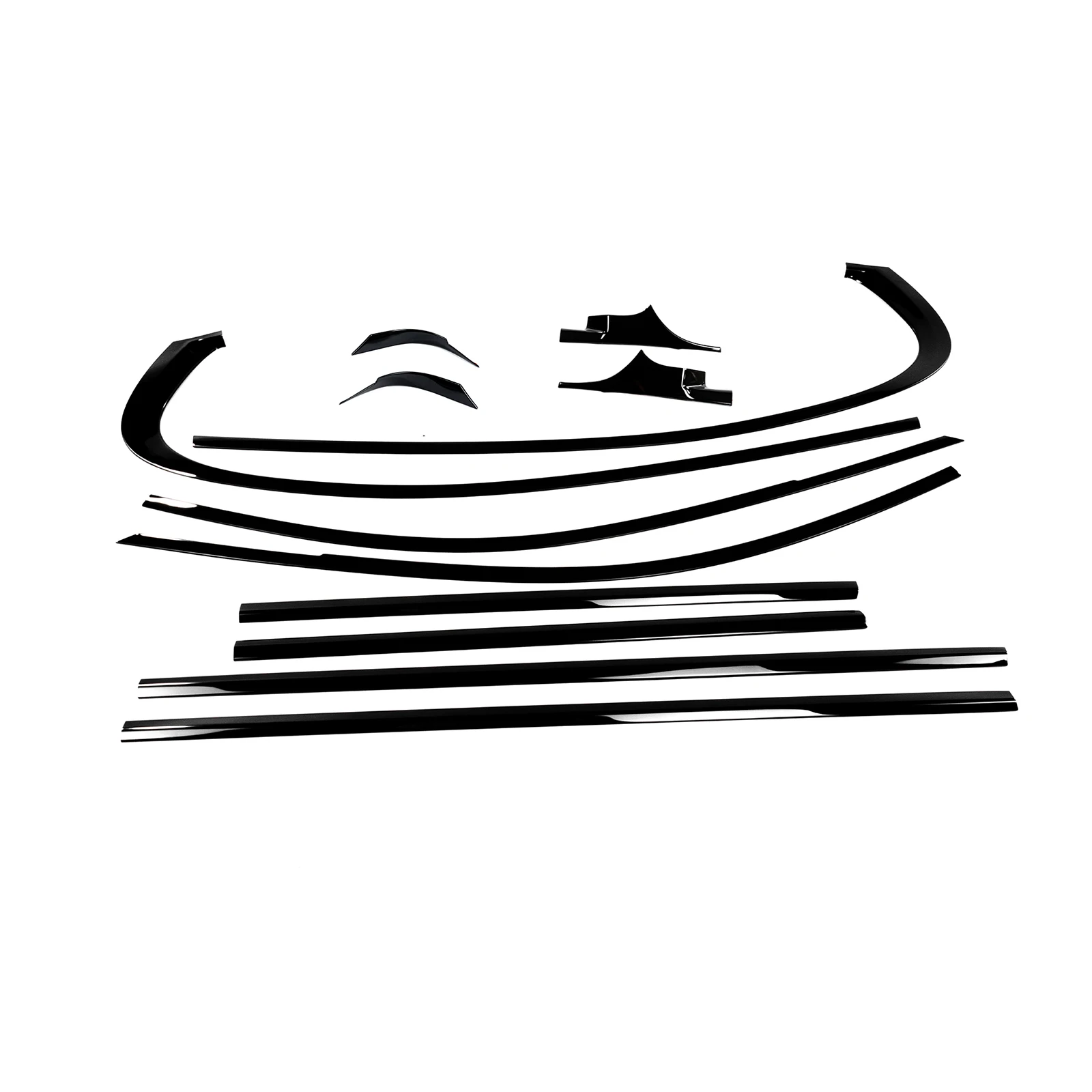 

Exterior Window Trim Strip Door Side Decorative Styling Cover For BMW 7 Series G11 G12 2016-2021 Long Axis