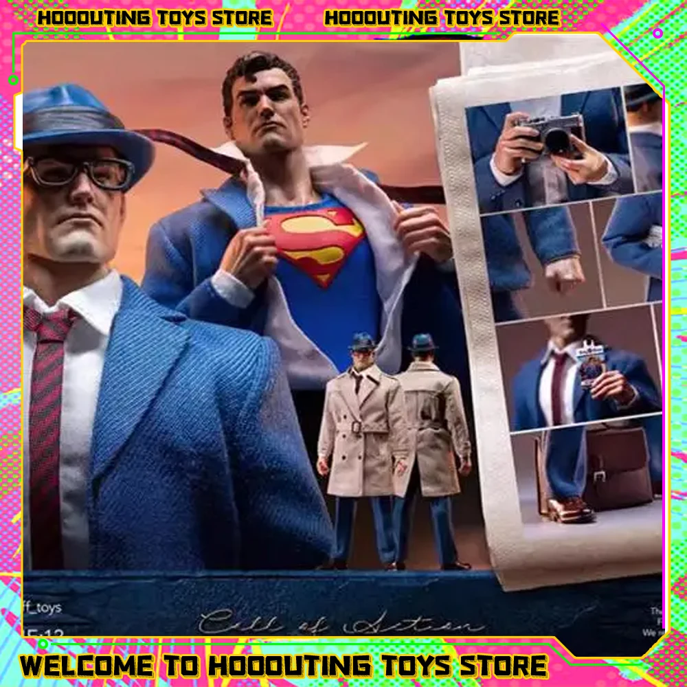 Original Muff Toys 6 Inch Superman Reporter Clark Kent Action Figure Protector of Metropolis Messenger of Justice Call 1/12 Toy