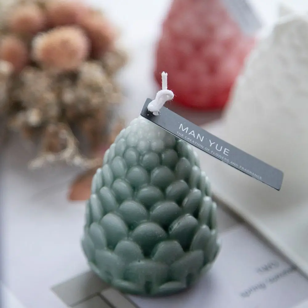 1 pcs 8 Cavity Cake Tools Gift Silicone Food Grade Cupcake DIY Christmas Decor Resin Mold Pine Cone Mould
