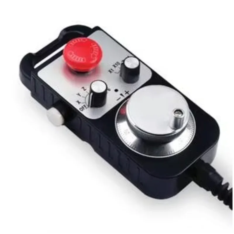CNC Pulse Generator 2, 4, 6, 8 Axis MPG Pendant Handwheel & Emergency Stop, Manual Pulse Generator, Voltage 24V, PLC