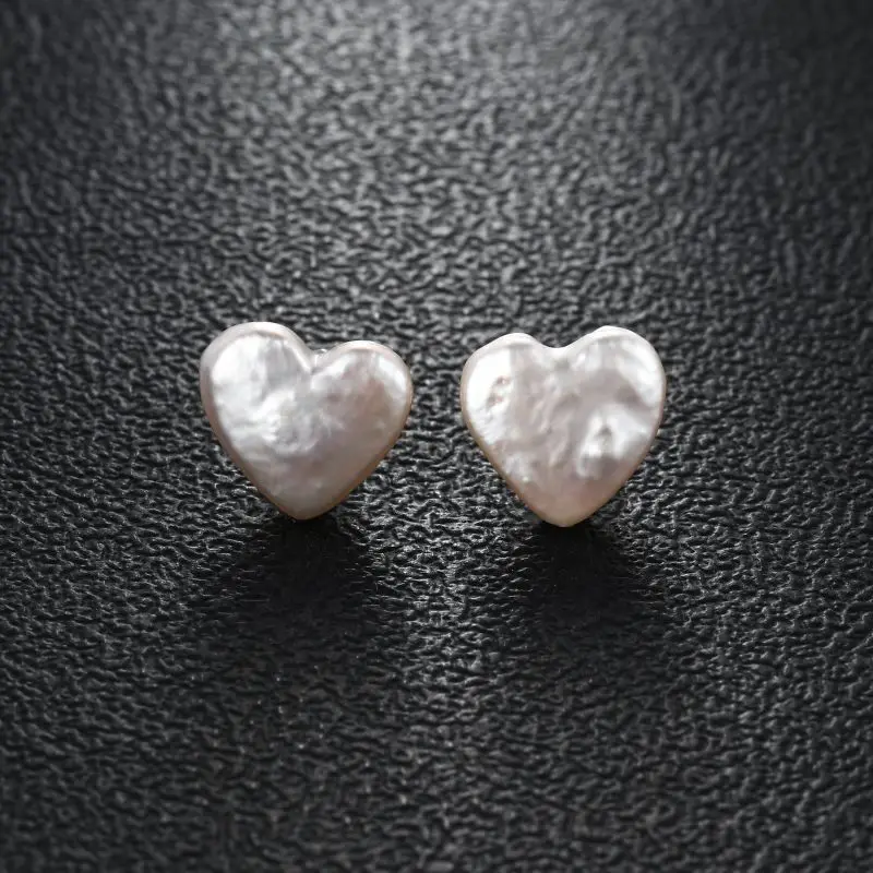 HENGSHENG nueva moda perlas naturales blancas múltiples formas pendientes barrocos Plata de Ley 925 para mujeres niñas regalos de joyería