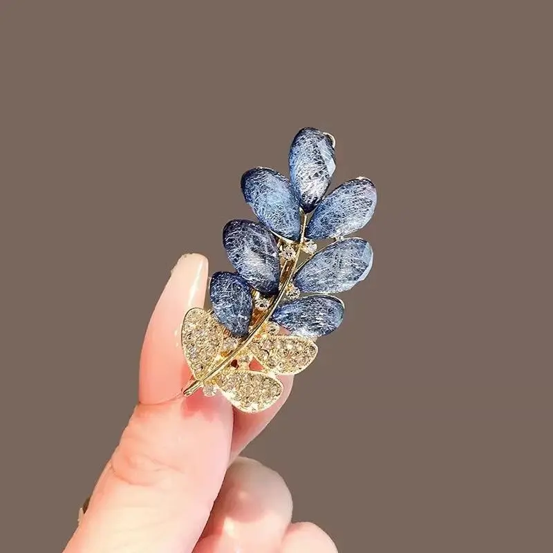 Horquilla de cristal de ensueño, clip lateral de mariposa ultra-estilizado y dinámico, exquisito clip para flequillo lateral, horquilla para cabello suelto