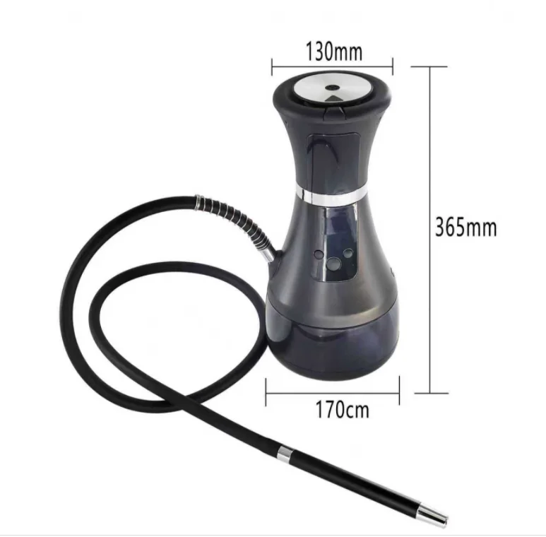 New Electronic Hookah Smoking Device Electric Rechargeable Smart LED Electronic Shisha