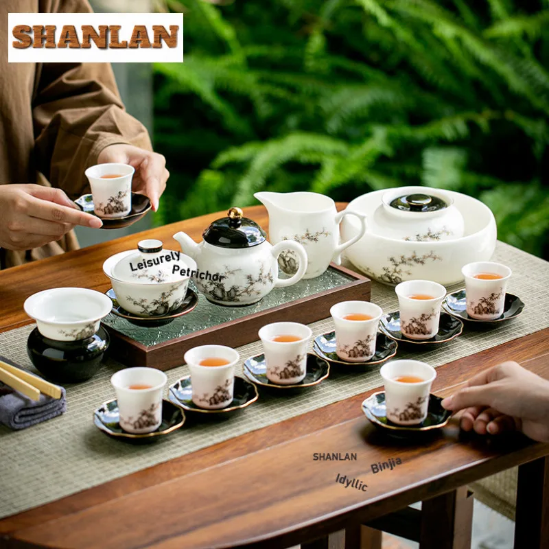 Taihu حجر الخيزران اليشم الخزف فاصل الشاي Infusor الفاخرة مصفاة شاي موزع صنع الشاي تصفية درينكوير الحلي #6