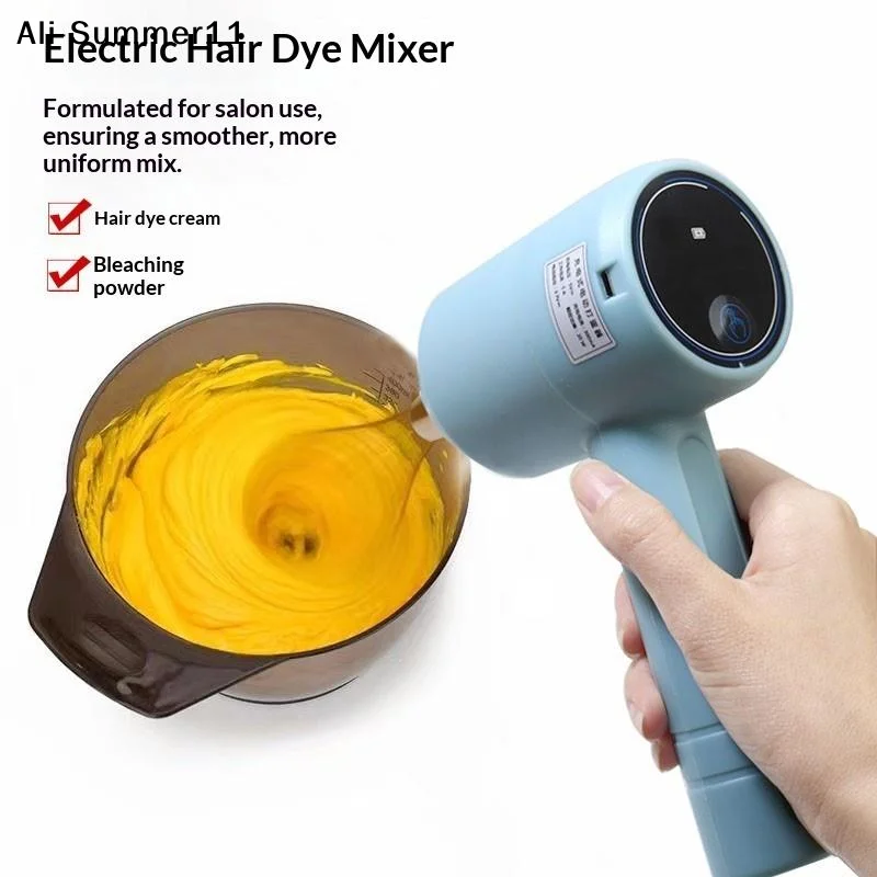 【Y】Portable Cordless Electric Egg Beater USB Rechargeable Detachable Whisk For Baking Cream Desserts