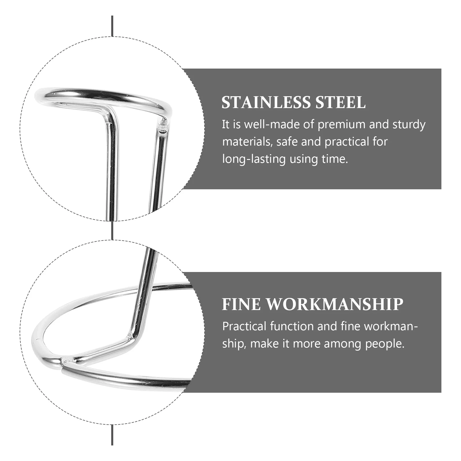 

2Pcs Stainless Steel Milk Frother Stand Handheld Electric Mixer Holder Egg Beater Rack Kitchen Utensil Storage Organizer