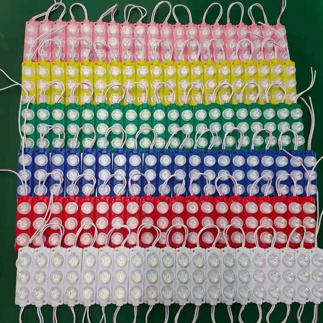 

10 шт./лот, светодиодный модуль COB с линзой, водонепроницаемый, для подсветки вывесок и объемных букв, DC12V 3W, IP68