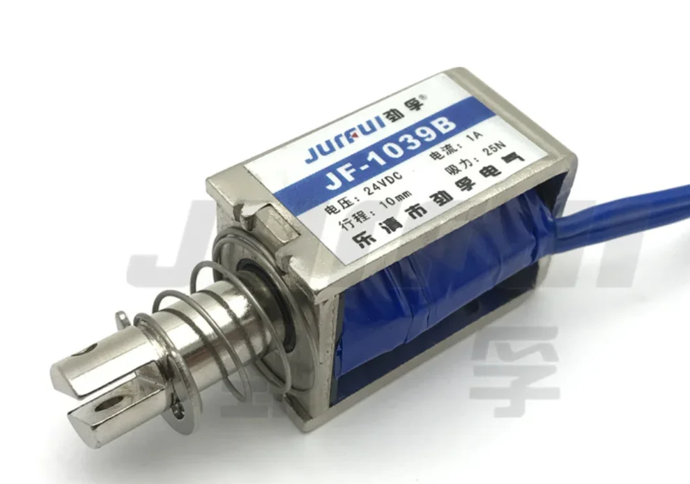 JF-1039B DC Electromagnet Frame Push-Pull Through-Type Electric Magnet Industrial Strength Magnetic Field 6V 12V 24V