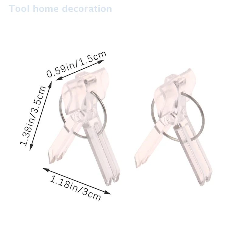 100Pcs 15x35MM Grafting Clips Vegetables Grafted Clamp Garden Plants Seedling Transparent Plastic Joint Gardening Tools