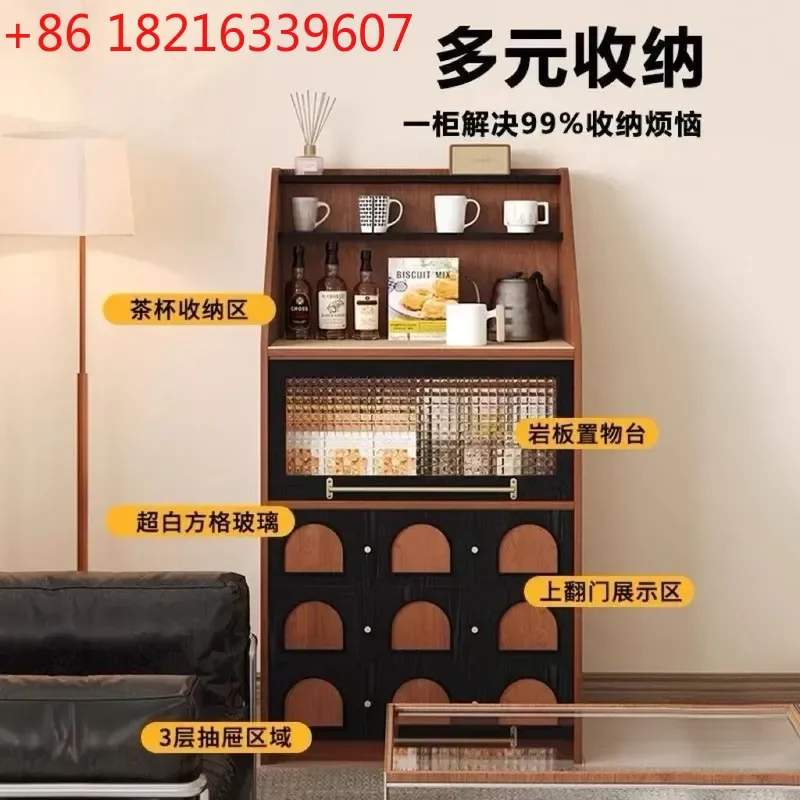 YAO Retro Solid Wood Bucket Cabinet Bedroom Storage Living Room Wall Unit TV Stand Small Side Table