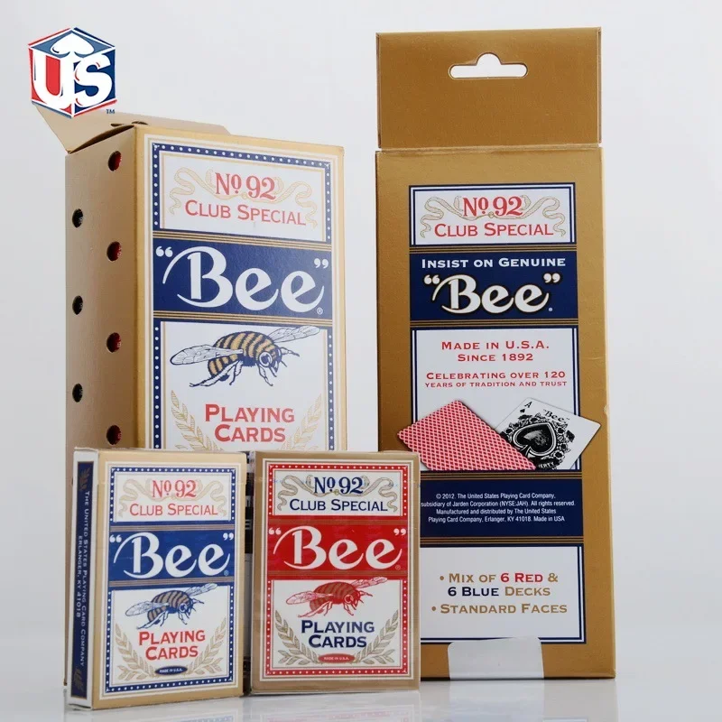 Bee Playing Cards NO.92 Club Special Deck USPCC Collectible Poker Entertainment