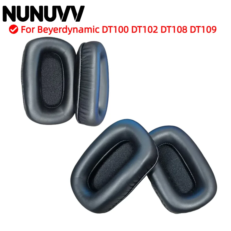 

NUNUVV Replacement Earpads For Beyerdynamic DT100 DT102 DT108 DT109 Ear Cushion Headphone Ear Pad