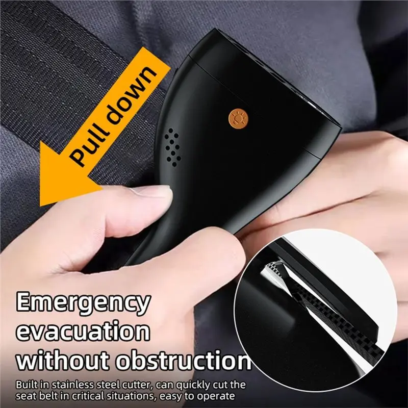 AASS-Super Fast Charging 22.5W 7 In 1 Emergency Car LED Flashlight Safety Hammer Portable Car Emergency Tool