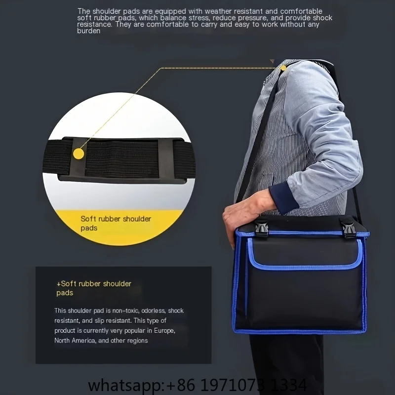 Small Double-Layer Oxford Cloth Hand-Held and Cross-Body Dual-Purpose Wear-Resistant Single-Shoulder Cross-Body Tool Bag