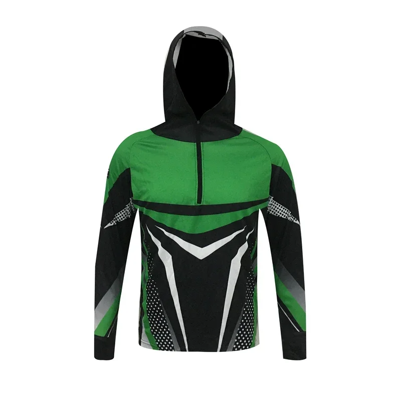 

UPF 50+ Long Sleeve Fishing Shirts Fishing Jersey Shirt Cycling Fishing Clothing Breathable Sunscreen Shirt Quick Drying