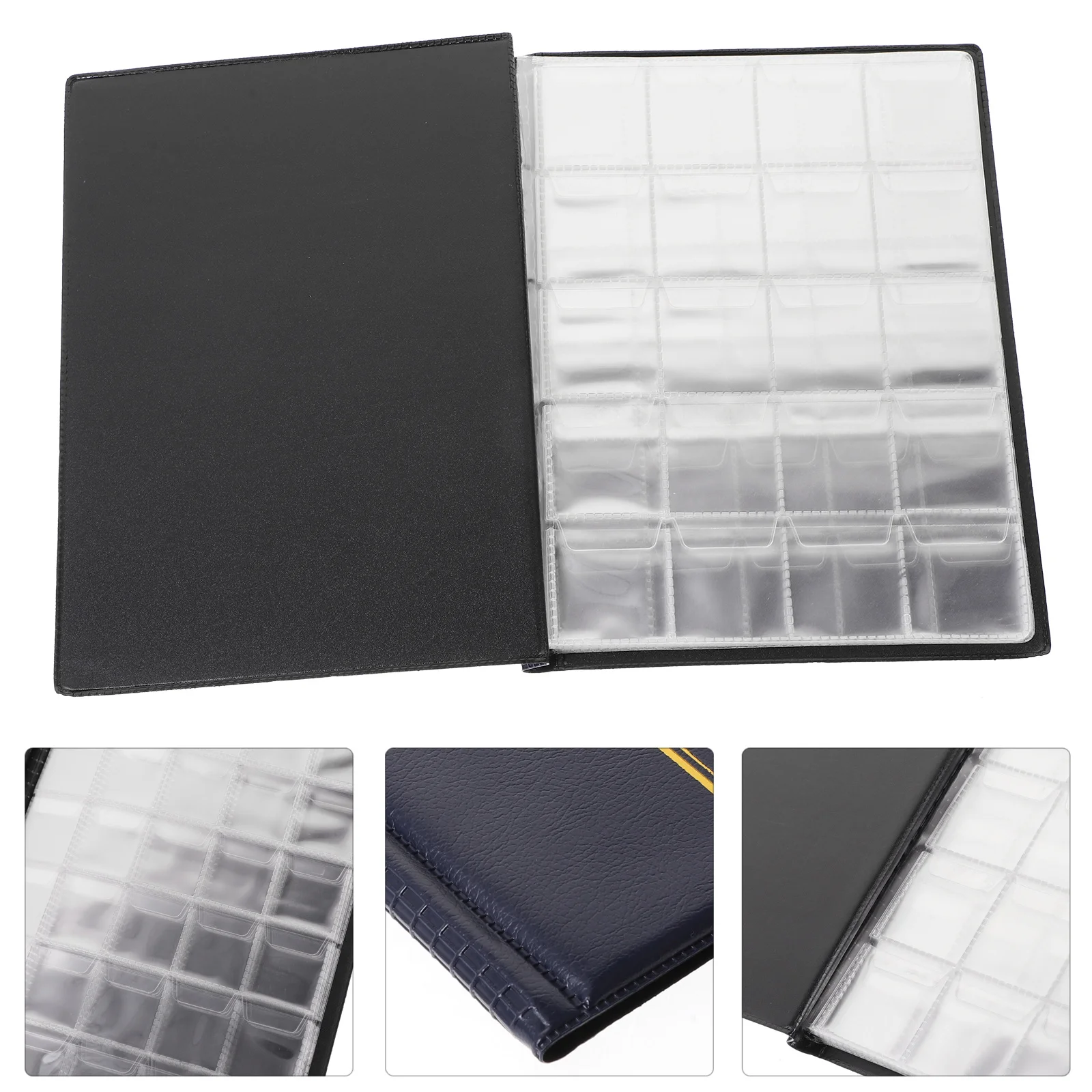 

Collection Album 250 Coins 10 Pages Mixed Grids Transparent Slot For Coin Collectors Gift Idea Coin Storage Organizer Book