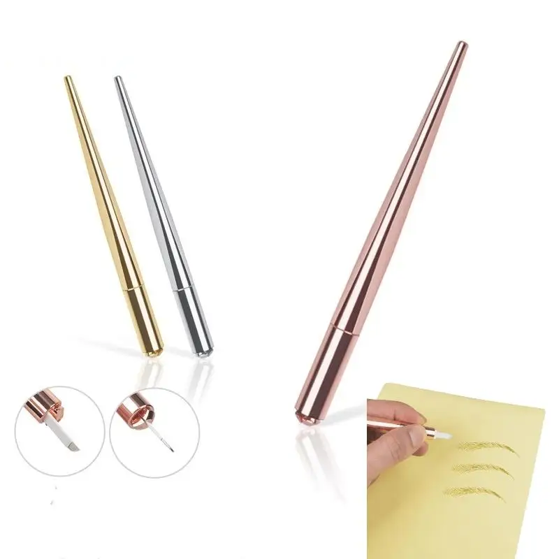 

1pcs Manual Metal Embroidery Eyebrow Tattoo Machine Pen Permanent Makeup Microblading Handle Pen For Tattoo Cosmetics Accesories