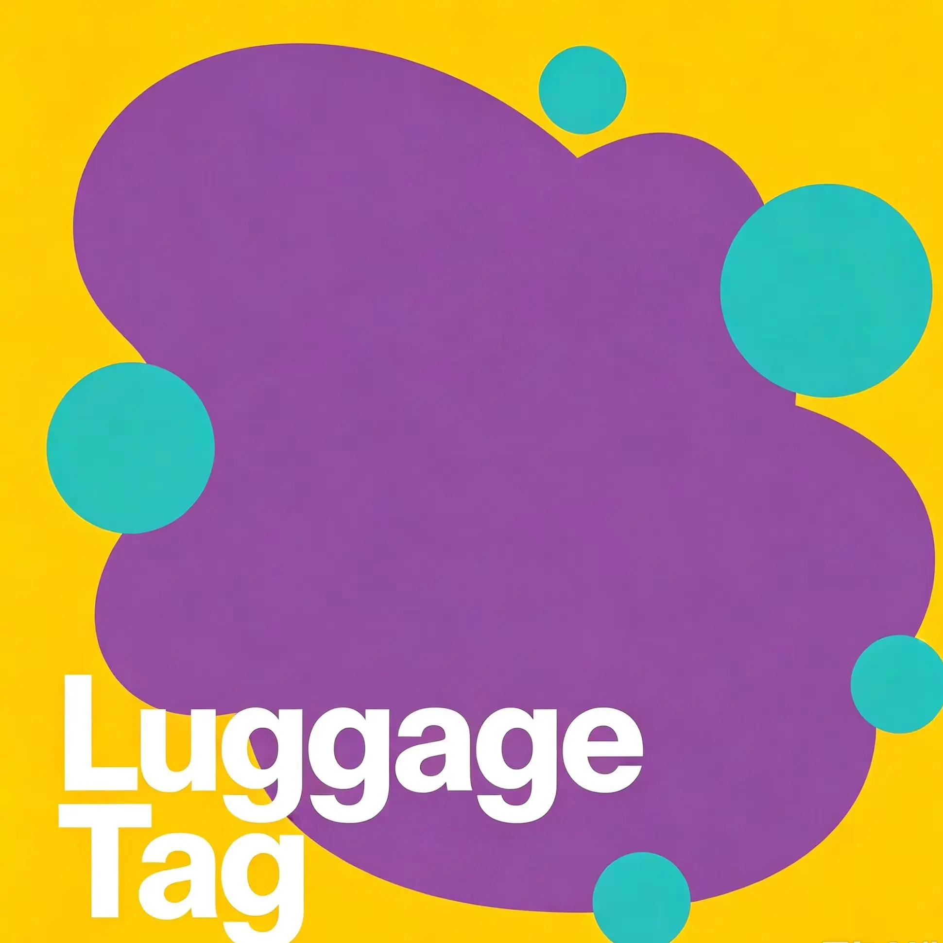 Cute Creative PU Luggage Tag for Women & Men, Suitcase Bag Name ID Address Hang Label Practical Travel Accessory