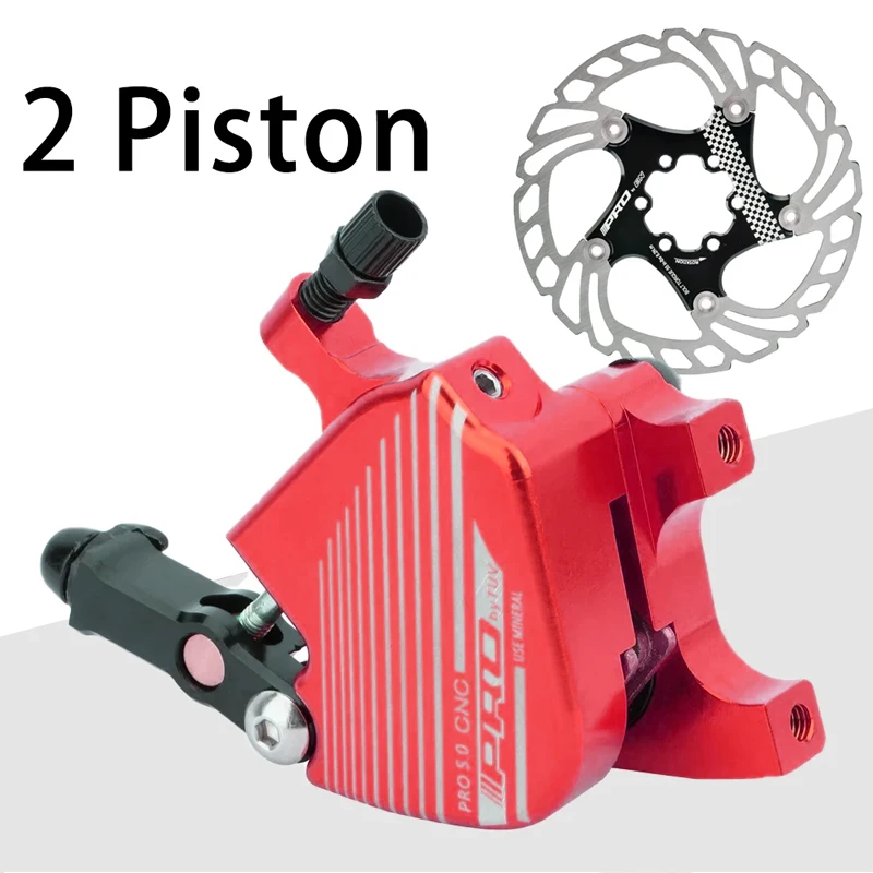 

IIIPRO Mechanical Disc Brake Caliper Road Bike Flat Mount Caliper 2 Piston Brake Caliper Cable Compatible With 140mm 160mm Disc