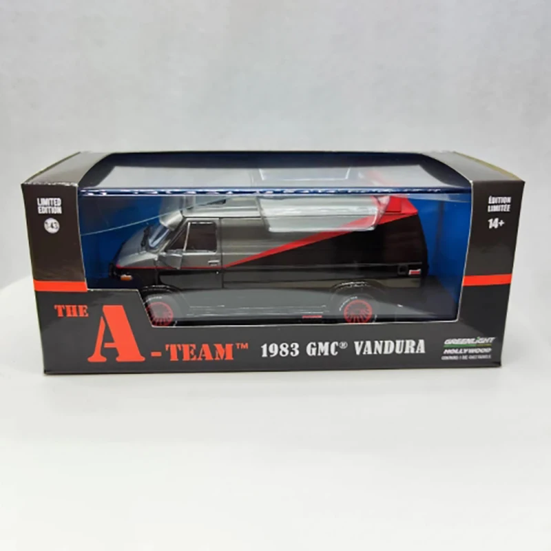 1:43 Scale 1983 Vandur A-Team Alloy Car Model GMC Simulation Finished Product 86515 Ornament Gift Classic Collection
