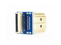 Waveshare DIY HDMI Cable HDMI Adapter Vertical, Multi-Type HDMI Adapters, For DIY HDMI Cable