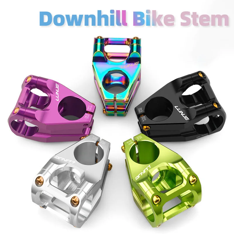 Mountain Bike Power Stem 35/45mm CNC Short Handlebar Bridge Aluminum Alloy 0 Degrees Hollow Road Bike Power Mtb Stem
